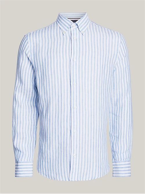 dc bold linen stripe shirt TOMMY HILFIGER | MW0MW346460A4